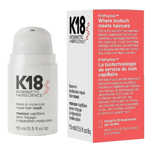 K18 Leave-In Molecular Repair Hair Mask 15ml