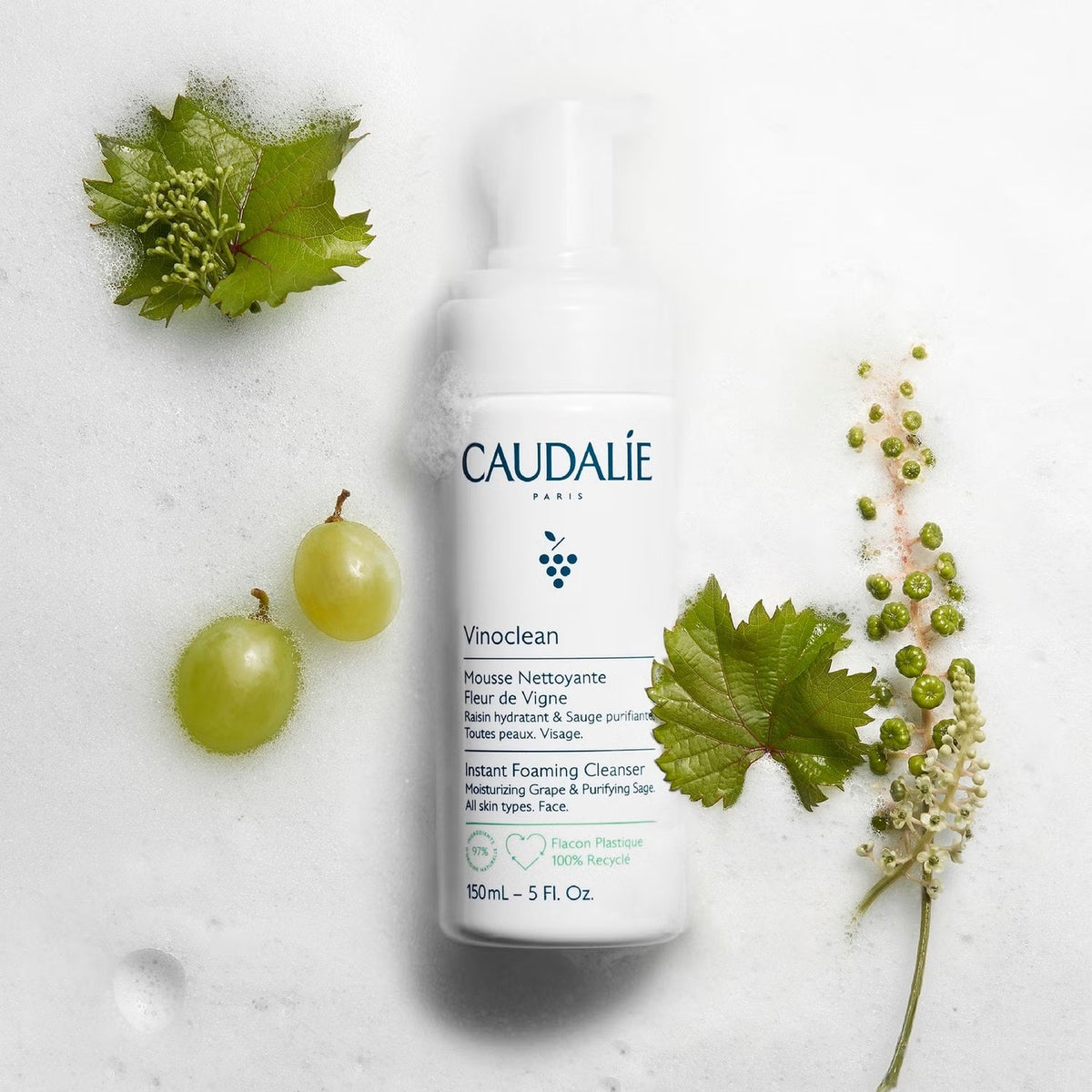 Caudalie Vinoclean Instant Foaming Cleanser Duo