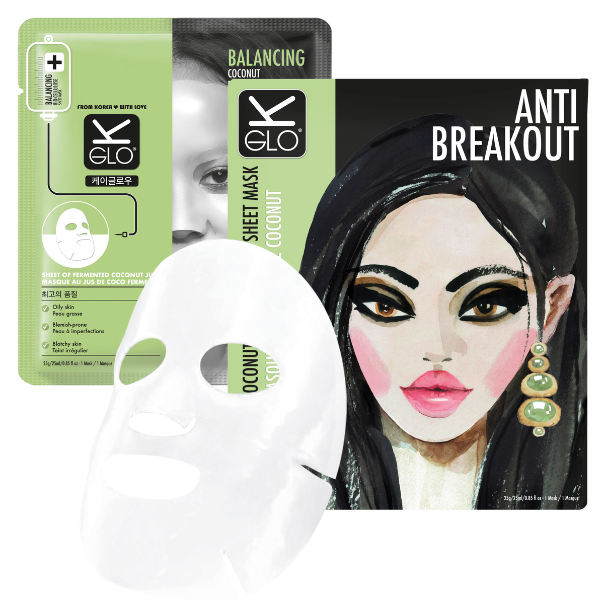 K-GLO Anti-Breakout Bio-Cellulose Sheet Mask